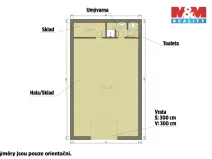 Pronájem skladu, Toužim, Plzeňská, 89 m2