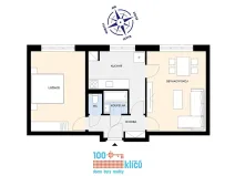 Prodej bytu 2+1, Praha - Záběhlice, Malovická, 54 m2