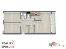 Pronájem bytu 3+1, Praha - Libeň, Přádova, 79 m2