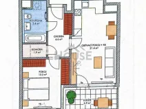 Prodej bytu 2+kk, Praha - Hlubočepy, Hugo Haase, 50 m2