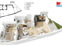 Prodej bytu 2+kk, Praha - Střížkov, Střížkovská, 70 m2