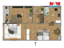 Prodej bytu 4+1, Jirkov, Krušnohorská, 79 m2