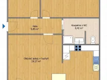 Pronájem bytu 3+kk, Praha - Prosek, Bílinská, 62 m2