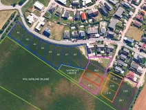 Prodej pozemku pro bydlení, Hrušovany u Brna, Pod Střediskem, 875 m2