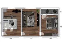 Prodej bytu 2+1, Ostrava, Františka Hajdy, 52 m2