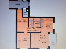 Pronájem bytu 2+kk, Třeboň - Třeboň II, Lázeňská, 69 m2