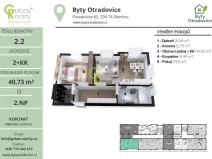 Prodej bytu 2+kk, Skorkov - Otradovice, 42 m2