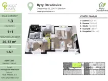 Prodej bytu 1+1, Skorkov - Otradovice, 38 m2