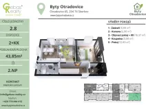Prodej bytu 2+kk, Skorkov - Otradovice, 45 m2