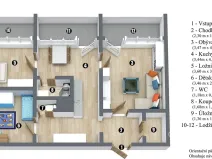 Pronájem bytu 3+1, Most, U Věžových domů, 64 m2
