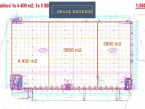 Pronájem skladu, Dašice, 14100 m2