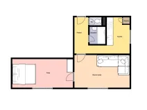 Pronájem bytu 2+1, Praha - Vokovice, K lánu, 55 m2