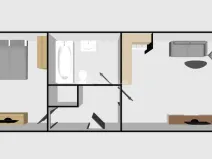 Pronájem bytu 2+kk, Břeclav, Slovácká, 38 m2