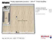 Prodej obchodního prostoru, Praha - Stodůlky, Sluneční náměstí, 109 m2