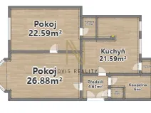 Pronájem bytu 2+1, Plzeň, Denisovo nábřeží, 96 m2