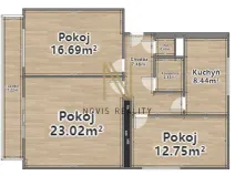 Pronájem bytu 3+1, Klatovy - Točník, 78 m2