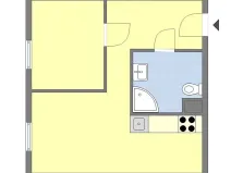 Pronájem bytu 2+kk, Praha - Chodov, Augustinova, 35 m2