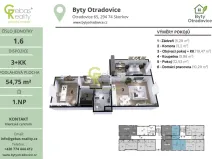 Prodej bytu 3+kk, Skorkov - Otradovice, 57 m2