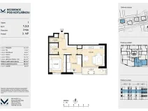 Prodej bytu 3+kk, Praha - Košíře, Leitzova, 59 m2
