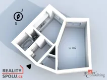 Pronájem bytu 1+1, Ostrava - Zábřeh, Výškovická, 37 m2