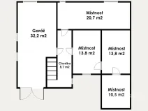 Prodej rodinného domu, Černouček, 89 m2