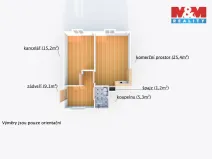 Pronájem kanceláře, Dobřany, Alšova, 56 m2