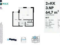 Prodej bytu 2+kk, Karlovy Vary, Šumavská, 64 m2