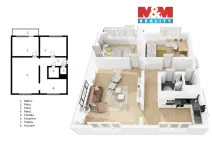 Prodej bytu 3+1, Roztoky, Braunerova, 76 m2