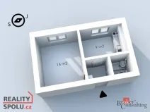 Pronájem bytu 1+1, Dolní Benešov, Osada míru, 33 m2