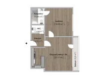 Prodej bytu 2+kk, Praha, Nepelova, 58 m2