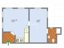 Prodej bytu 2+kk, Osečná - Zábrdí, 43 m2