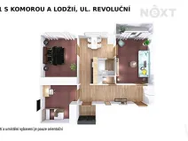 Pronájem bytu 3+1, Šumperk, Revoluční, 75 m2