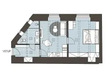 Prodej bytu 2+kk, Praha - Žižkov, Jeseniova, 49 m2