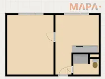 Pronájem bytu 1+1, Jirkov, Na Borku, 35 m2