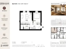 Prodej bytu 2+kk, Praha - Smíchov, Grafická, 37 m2