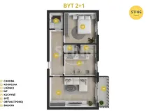 Prodej bytu 2+1, Ostrava, Kašparova, 57 m2