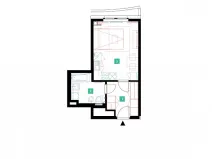 Pronájem bytu 1+kk, Praha - Stodůlky, Mukařovského, 29 m2