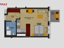 Prodej bytu 1+kk, Kralupy nad Vltavou, Nádražní, 38 m2