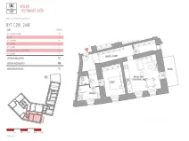 Prodej bytu 2+kk, Písek, Kocínova, 70 m2