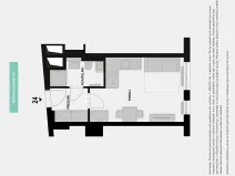 Prodej bytu 1+kk, Praha - Nusle, Maroldova, 27 m2