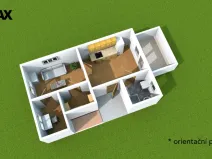 Pronájem bytu 2+kk, Olomouc, Čelakovského, 42 m2