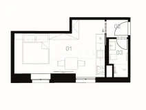 Pronájem bytu 1+kk, Praha - Liboc, Jenečská, 27 m2