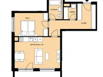 Pronájem bytu 2+kk, Pardubice, Nová Tesla, 55 m2