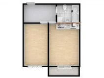 Pronájem bytu 2+kk, Praha - Holešovice, V závětří, 42 m2