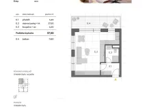 Prodej bytu 1+kk, Brno - Horní Heršpice, Záhumenice, 37 m2