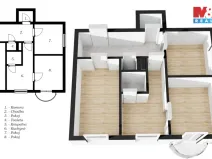 Pronájem bytu 3+1, Slaný, Rabasova, 82 m2