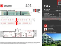 Prodej bytu 2+kk, Olomouc - Nová Ulice, Třída Jiřího Pelikána, 74 m2