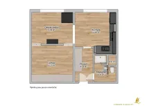 Pronájem bytu 2+kk, Plzeň, Žlutická, 39 m2