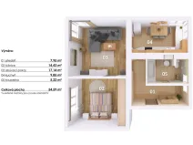 Prodej bytu 2+1, Ostrov, Jáchymovská, 56 m2