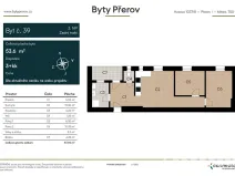 Prodej bytu 3+kk, Přerov, Husova, 54 m2